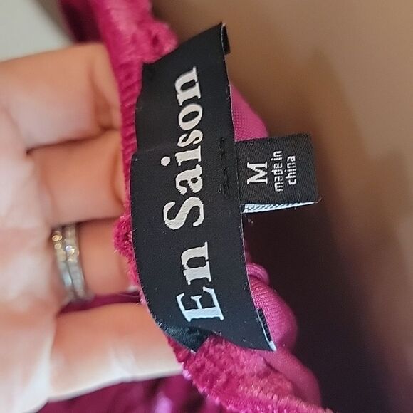 En Saison by Anthropologie size M ruched velvet dress - Picture 9 of 10